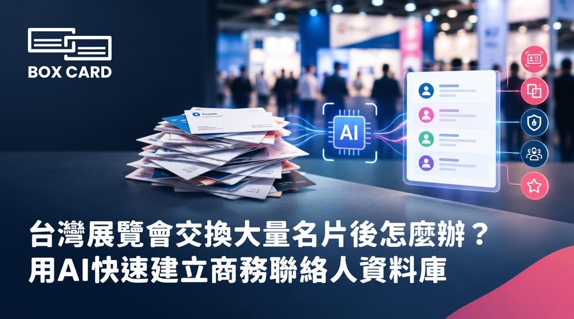 台灣展覽會交換大量名片後怎麼辦？用AI快速建立商務聯絡人資料庫