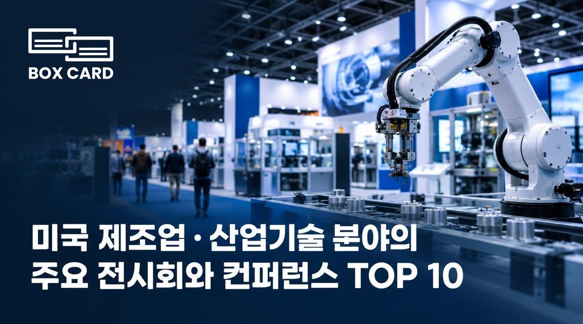 미국 제조업·산업기술 분야의 주요 전시회와 컨퍼런스 TOP 10