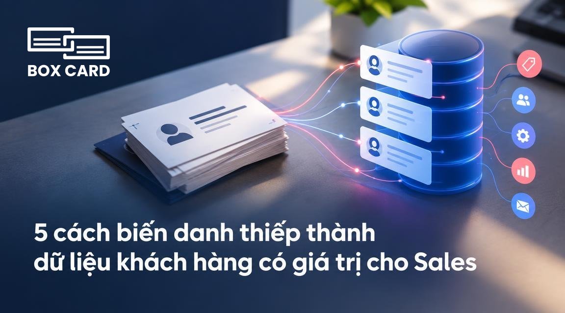5 cách biến danh thiếp thành dữ liệu khách hàng có giá trị cho Sales