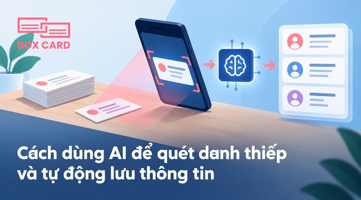 Cách dùng AI để quét danh thiếp và tự động lưu thông tin